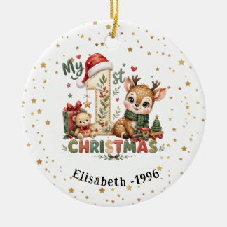 Ornement personnalisé pour le premier Noël de bébé