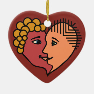 Ornement personnalisé pour les amants Abstraits
