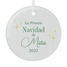 Ornement personnalisé Primera Navidad