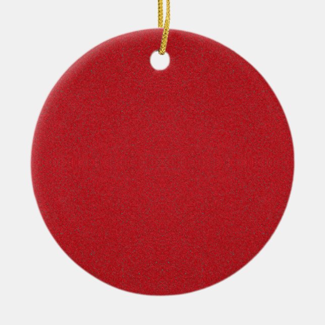 Ornement personnalisé rouge texturé (Devant)