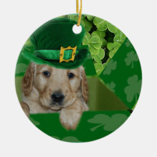 ORNEMENT - PETIT CHIOT IRLANDAIS - GOLDEN