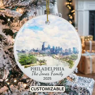Ornement Philadelphie personnalisé, Pennsylvanie