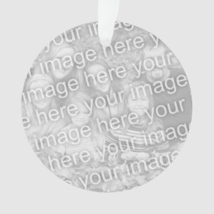 Ornement photo avec votre image personnalisée