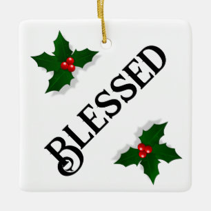 Ornement photo béni avec Mistletoe HAMbyWG