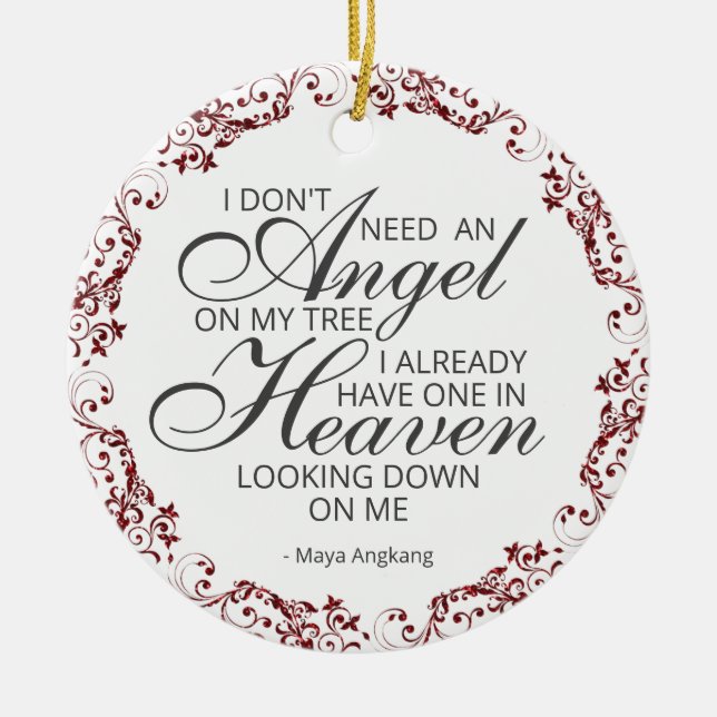 Ornement photo commémoratif (Devant)