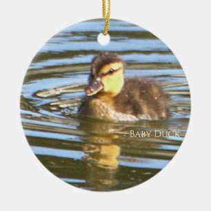 Ornement photo de bébé canard