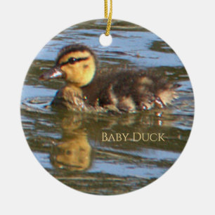 Ornement photo de bébé canard