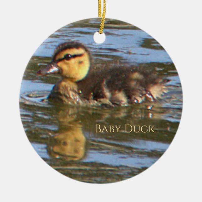 Ornement photo de bébé canard (Devant)