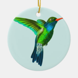 Ornement photo de colibri mignon personnalisé