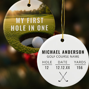 Ornement photo du parcours de golf pour le premier