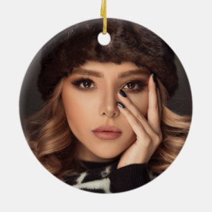 Ornement photo personnalisé Mardi Gras