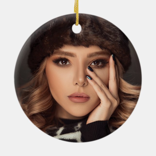 Ornement photo personnalisé Mardi Gras (Dos)