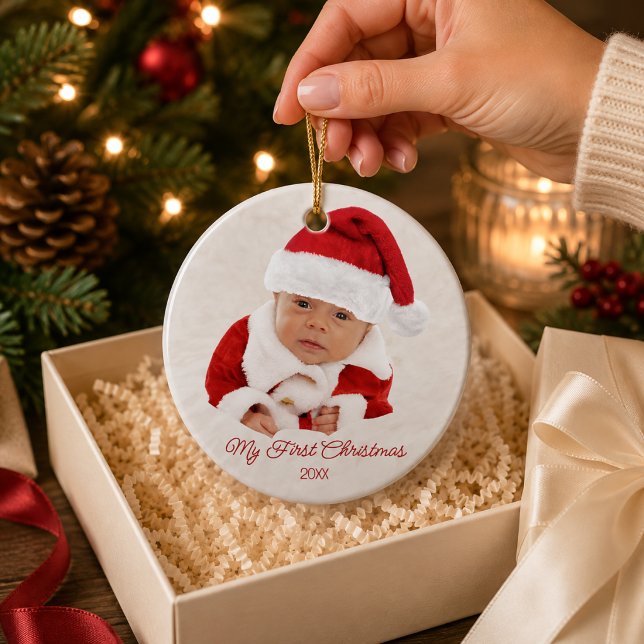 Ornement photo pour le premier Noël de bébé (Créateur téléchargé)