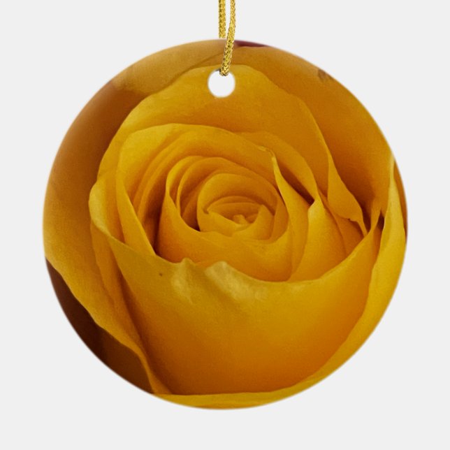 Ornement photo rose jaune (Devant)