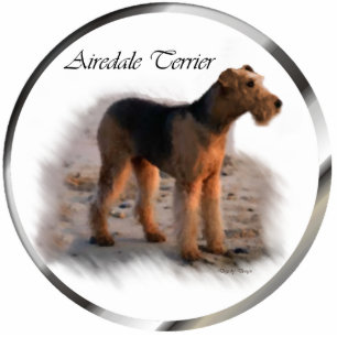 Ornement Photo Sculpture Airedale Terrier Art