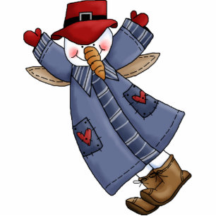 Ornement Photo Sculpture Ange Snowman