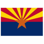 Ornement Photo Sculpture Arizona Drapeau : Réglage de Star Sun, État du cui<br><div class="desc">Le drapeau de l'Arizona, un vibrant témoignage du paysage unique et de la riche histoire de l'état, raconte une histoire de beauté contrastée et de force durable. Son design, chef-d'oeuvre de simplicité et de symbolisme, capte l'essence de l'État du Grand Canyon. - La moitié supérieure du drapeau est dominée par...</div>
