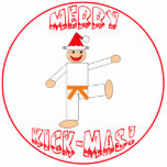 Ornement Photo Sculpture Arts martiaux Orange Belt Ornement de Noël<br><div class="desc">Cet ornement de Noël Orange Belt Martial Arts Joyeux Kick-Mas fait un cadeau de Noël unique ou un rembourrage pour votre artiste martiale. Convient à tous les arts martiaux - karaté, taekwondo, kung fu, judo etc. L'image est une ceinture d'arts martiaux oranges bottant un gars avec un chapeau de Père...</div>