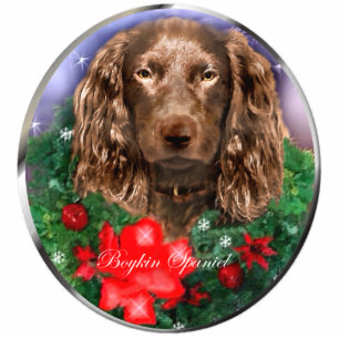 Ornement Photo Sculpture Boykin Spaniel Cadeaux de Noël Ornement