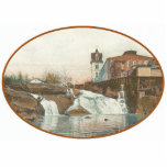 Ornement Photo Sculpture Camperdown Suncatcher<br><div class="desc">Le moulin principal de Camperdown montrant la rivière canneuse tombe</div>