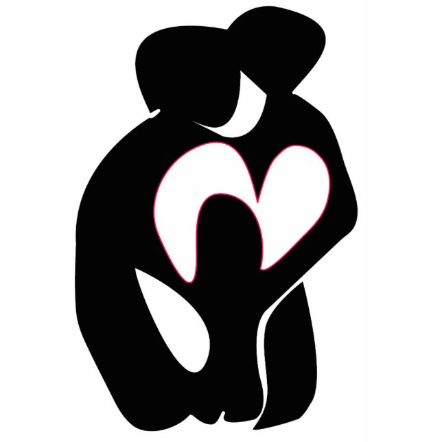 Ornement Photo Sculpture Cercle de famille de l'amour (Devant)