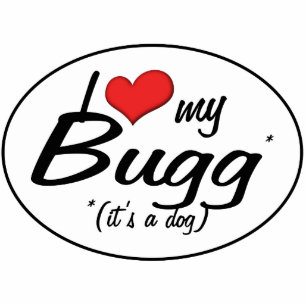 Ornement Photo Sculpture C'est un chien ! J'aime mon Bugg