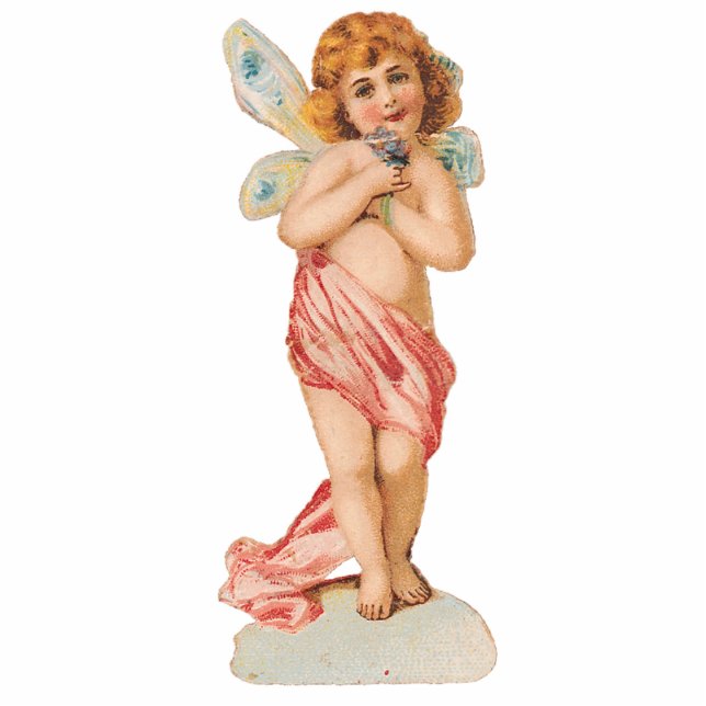 ORNEMENT PHOTO SCULPTURE CHERUB FAIRY ORNAMENT (Devant)