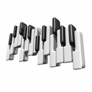 Ornement Photo Sculpture clavier piano touches design