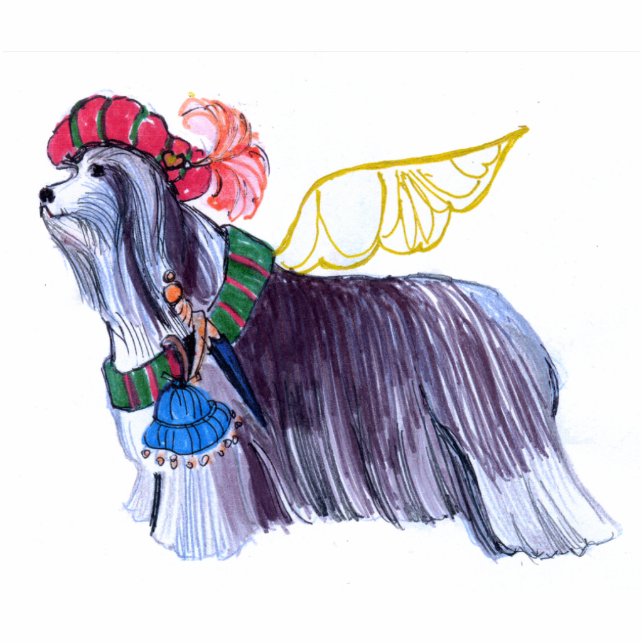 Ornement Photo Sculpture Colley barbu des anges de Gulliver (Devant)