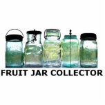 Ornement Photo Sculpture Coupe-circuit acrylique des pots de maçon vintages<br><div class="desc">Photo de quelques pots antiques rares de fruit. Marchandises de collecteur de pot de fruit pour des collecteurs des pots de mise en boîte de maçon de verre vintage -- casquettes, T-shirts, carnet, sac messenger, sweatshirts, tasses de café, bol de céréale, tasse de bière, signes, affiches, porte - clé, et...</div>