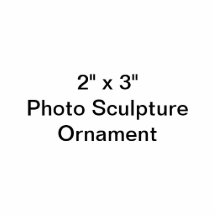 Coutume 2" x 3" ornement de sculpture en photo