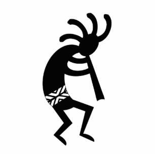 Ornement Photo Sculpture Danses tribales Kokopelli Arbre de Noël du sud-oue