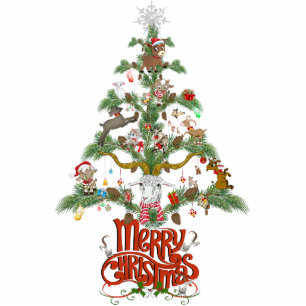 Ornement Photo Sculpture Don de Noël aux amateurs de chèvre Joyeux arbre