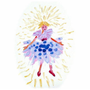 Ornement Photo Sculpture Fée bleue