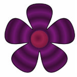 Ornement Photo Sculpture fleur pourpre<br><div class="desc">fleur pourpre colorée</div>