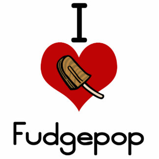 Ornement Photo Sculpture Fudgesicle du l'amour-coeur I