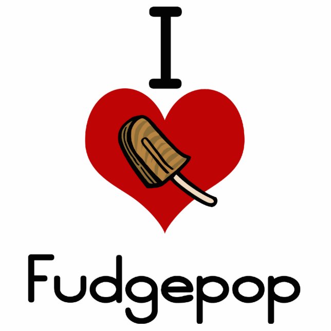 Ornement Photo Sculpture Fudgesicle du l'amour-coeur I (Devant)