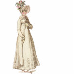 Ornement Photo Sculpture Henrietta<br><div class="desc">Une belle plaque de mode géorgienne vintage,  un rose et un cadre de chérub,  posée sur une page manuscrite d'un livre de Jane Austen,  écrite par Jane Austen elle-même ! © Julie McIver/Wickarly Lovely</div>