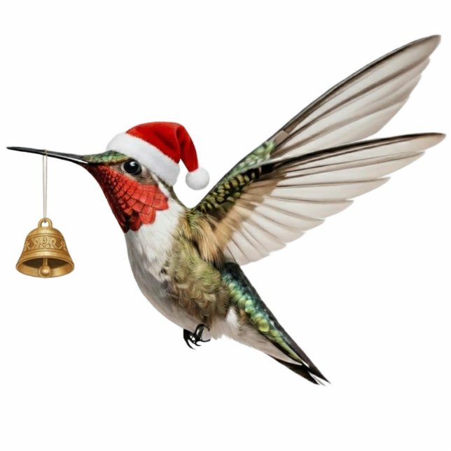 Ornement Photo Sculpture Hummingbird Christmas Ornament & bell decoration (Devant)