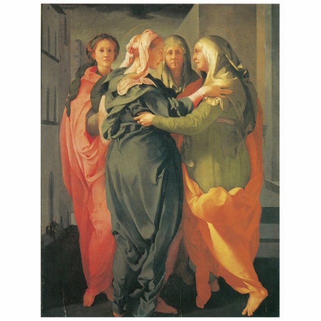 Ornement Photo Sculpture La visite - Jacopo DA Pontormo (Devant)