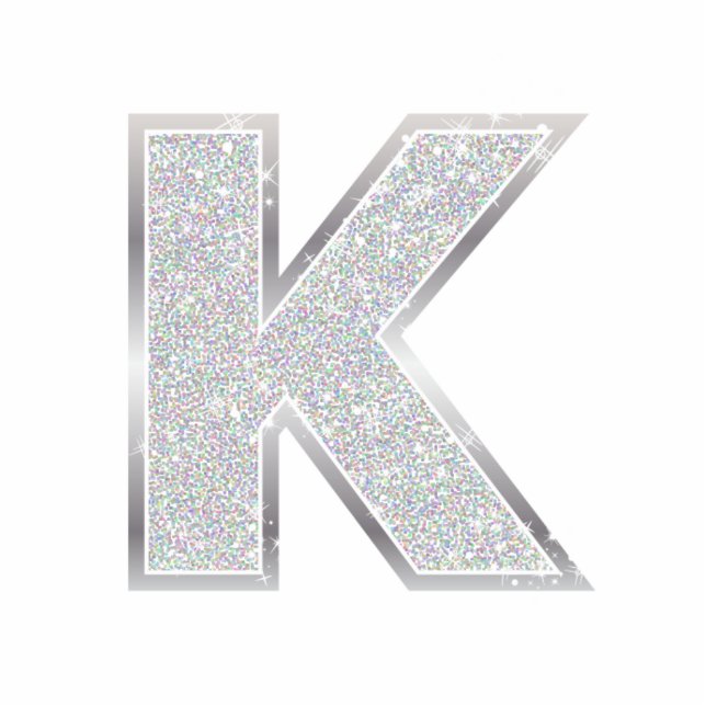Ornement Photo Sculpture Lettre K (Devant)