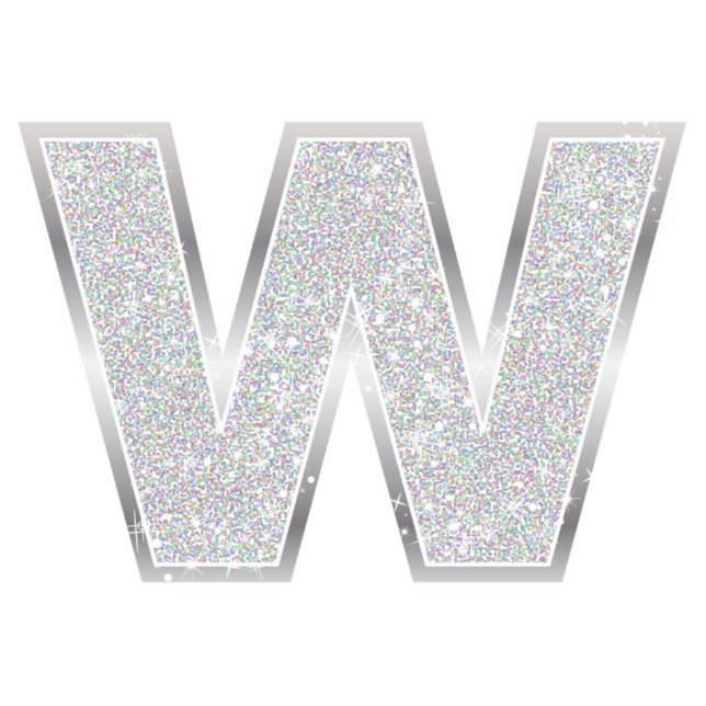 Ornement Photo Sculpture Lettre W (Devant)