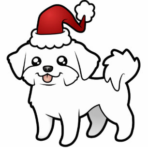 Ornement Photo Sculpture L'ornement maltais de Noël (chiot coupé)