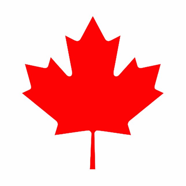 Ornement Photo Sculpture Noël ornemente le rouge d'érable (Devant)