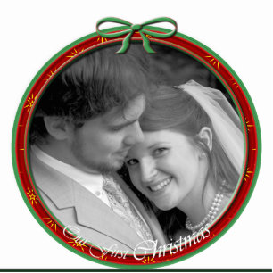 Ornement Photo Sculpture Notre premier ornement de Noël