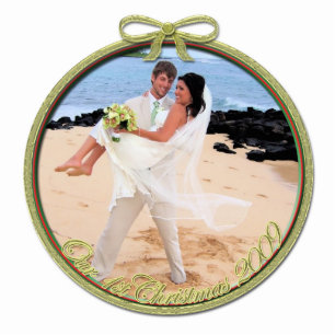 Ornement Photo Sculpture Notre premier ornement de Noël