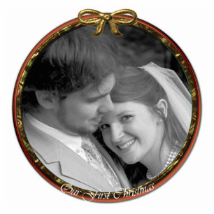 Ornement Photo Sculpture Notre premier ornement de Noël