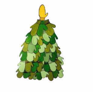 Ornement Photo Sculpture Ornement d'arbre Mitten