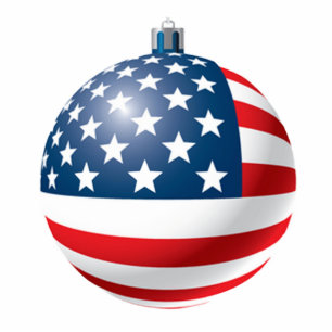 Ornement Photo Sculpture Ornement de babiole de drapeau