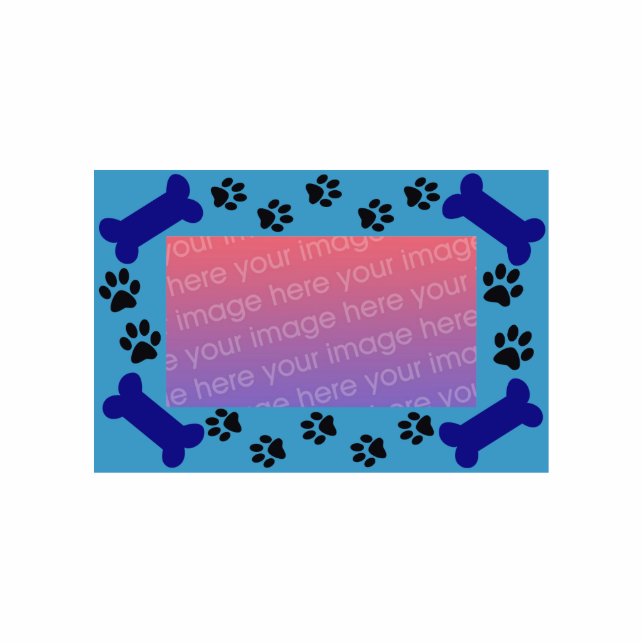 Ornement Photo Sculpture Ornement de cadre de chienchien (Devant)